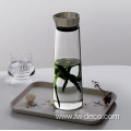 custom 1200ml glass pitcher carafe set